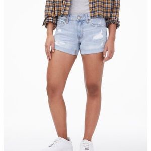 Aero ripped low-rise shorts